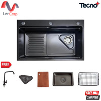 ราคา (Tecno) ซิงค์ฝัง 1 หลุม TNP ELITE 1.02 สีดำ ขนาด 75 ซม. ลึก 22 ซม. (12823504)
