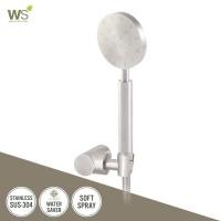 ราคา WS ฝักบัวอาบน้ำสแตนเลส แบบสปา 3 นิ้ว พร้อมสายสแตนเลส และขายึดปรับระดับได้ WS-8134PSR เงิน (10952541)