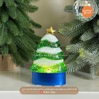 ราคา callingbrown Christmas snow globe snowball คริสต์มาส ของตกแต่งคริสต์มาส โคมไฟต้น glitter (12812585)