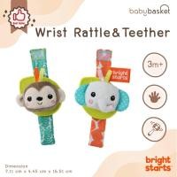 ราคา Baby Basket Shop ของเล่น สายรัดข้อมือเด็ก Bright Starts Wrist Rattle Teether Monkey & Elephant ช่วยเสริมสร้างพัฒนาการ BS-12092 (12201115)