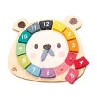 ราคา Tender Leaf Toys ของเล่นไม้ ของเล่นเสริมพัฒนาการ นาฬิกาพี่หมี Bear Colors Clock (12314424)