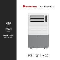 ราคา Aconatic แอร์เคลื่อนที่ ขนาด 12000 BTU Portable Air Conditioner รุ่น AN-PAC12C6 เย็นเร็ว ทำงานเงียบ (12183505)