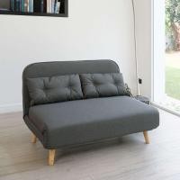 ราคา HAUS LIFE โซฟาผ้า 2 ที่นั่ง พับขยายเป็นที่นอนได้ สีเทา Gray (12456153)