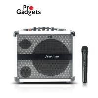 ราคา Sherman APS-107 Portable Bluetooth Speaker ลําโพงกระเป๋าหิ้ว พร้อมไมค์ลอย White (12570499)