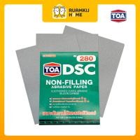 ราคา TOA กระดาษทรายนม DSC เบอร์ 150 180 220 240 280 320 (1/12/60 แผ่น) เบอร์ 280 12 แผ่น (12826297)