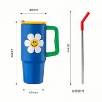 ราคา PP Home แก้วสแตนเลสเคลือบเซรามิก Wiggle Wiggle x Glasslock แท้ แก้วน้ำ มีฝาปิด มีหลอด แก้วเก็บอุณหภูมิ 69025 ดอกไม้CE ไม่มีกล่อง (12826641)