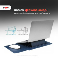 ราคา Moov LB01 กระเป๋า 3 in 1 สำหรับ Macbook Air M2 M3 M4 Pro M5 notebook laptopโน๊ตบุ๊ค sleeve 13.3-14 นิ้ว LB01 สีดำ (12826670)