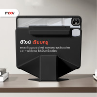 ราคา Moov CP03 เคสแม่เหล็ก สำหรับ ไอแพด Case For iPad Gen11 10 9 8 7 Air 4 5 6 7 Pro M4 M5 Mini 6 7 CP03 สีดำ Air4/5(2020-22)10.9" (12826707)