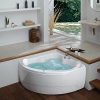 ราคา CRISTINA อ่างอาบน้ำ รุ่น FUJI 130X130cm. อ่างระบบน้ำวนพร้อมก๊อก แบบเข้ามุม ขาว (10255479)