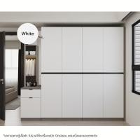 ราคา SB Design Square ตู้เสื้อผ้า ขนาด 200 ซม. รุ่น Wardrobe PlusสีRio Brown ตัดสีขาว ภายในมี 7 ช่อง แบรนด์ SB FURNITURE (12827047)
