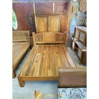 ราคา PF_Phrae | เตียงไม้สัก5ฟุต/6ฟุต เตียงหัวโค้งซี่แบน เต้ากลาง ขาโปร่ง (ไม่มีท้ายเตียง) 5ฟุต (12797485)