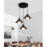 ราคา NEEDSUNDAY โคมไฟเพดาน โคมไฟระย้า โคมไฟ 1 ชุด 3 โคม รุ่น UFO ดำ (10723499)