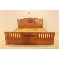 ราคา PF_Phrae | เตียงไม้สัก ขนาด6ฟุต หัวโค้ง แกะสลักช้าง ขาทึบ 6ฟุต สีเนื้อไม้ (10767041)