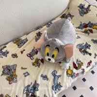 ราคา PP Home หมอนตุ๊กตาผ้าห่มทอมแอนด์เจอรี่ลายน่ารัก Tom and Jerry pillow and bed sheet plushy ตุ๊กตาหมอนผ้าห่ม 57015 Tom (12827234)