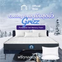 ราคา Home Best ที่นอน 6นิ้ว Rosewood และ Grizz ผ้าซาติน ที่นอนยางพาราไร้ขอบ ที่นอนคูลเจลเมมโมรี่โฟม 3ฟุต 3.5ฟุต 5ฟุต 6ฟุต Grizz [แถมหมอน],3.5 ฟุต (12139818)