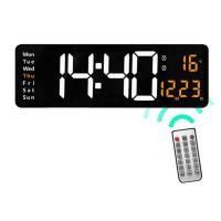 ราคา THAI SUN SPORT นาฬิกาดิจิตอล (พร้อมรีโมท) LED DIGITAL CLOCK ขนาด 38 cm สีขาว-ส้ม (12511699)