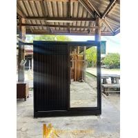 ราคา PF_Phrae | ตู้เสื้อผ้าไม้สัก บานสไลด์พร้อมกระจกเต็มบาน ขนาด180x200ซม. สีวอลนัท 180x200ซม. (12811823)