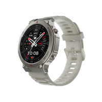 ราคา Black Shark GS3 Ultra สมาร์ทวอทช์ GPS โทรออกได้ กันน้ำ 5ATM & IP69K มาตรฐาน MIL-STD 810H -1Y Silver (12824264)