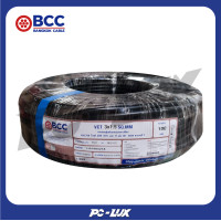 ราคา BCC สายไฟ รุ่น VCT 3x1.5 ตร.มม. 100 ม.(450/750 โวลต์ 70 องศาเซลเซียส) ดำ (12233031)