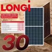 ราคา longi bifacial solar panel แผงโซลาร์เซลล์สองหน้า 1พาเลท 30แผง รุ่น himo-4 lr4-7zhbd 435w (12336058)
