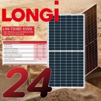 ราคา longi bifacial solar panel แผงโซลาร์เซลล์สองหน้า 10kw 24แผง รุ่น himo-4 lr4-7zhbd 435w (12336056)