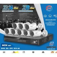 ราคา PSI ชุดกล้องวงจรปิด IP Camera 4MP รุ่น PSI ZC4 (8ตัว) + DVR 8Ch รุ่น PSI Z8 normal (12599179)