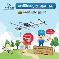 ราคา INFOSAT รุ่น 5E เสาอากาศทีวีดิจิตอล พร้อมขายึดเสาอากาศขนาดเล็ก normal (12597204)