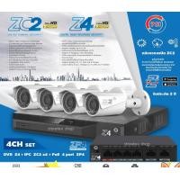 ราคา PSI ชุดกล้องวงจรปิด IP Camera 2MP รุ่น PSI ZC2 (4ตัว) + DVR 4Ch รุ่น PSI Z4 + PoE Switch 4 port 2 port upLINK รุ่น ZP4 normal (12598727)