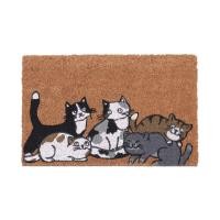 ราคา DECOS พรมเช็ดเท้าใยมะพร้าว 40x60 ซม. สีน้ำตาล |PUN| ลายแมว (12642061)