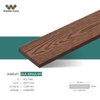 ราคา ไม้เทียม Watsadu niyom ไม้ระแนง ไม้รั้ว 4"x1/2" - 90x13x1500mm สีโอ๊คแดง RO (10587976)