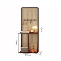 ราคา Loadingofficial-ฉากกั้นไม้ไผ่สไตล์ญี่ปุ่น มีตะขอสำหรับแขวนและชั้นวางของ #ทักดูรีวิวงานจริงได้ก่อนน้าา สีไม้เข้ม (12839739)