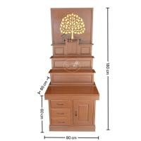 ราคา 8KARAT design โต๊ะหมู่บูชาโมเดิร์น มีแบบขาสิงห์โมเดิร์น ลึก80ซม. ยาว80ซม. สูง180ซม สีสักน้ำผึ้ง (10453680)