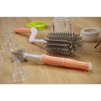 ราคา Pump Nom Happy แปรงล้างขวด - แปรงล้างจุก Spectra (ฟองน้ำ) / Camera Baby (ซิลิโคน) คุณภาพดี Camera แปรงขวด*ส้ม (12301245)