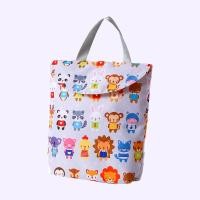 ราคา Pump Nom Happy ถุงผ้าใส่แพมเพิส ใส่ของอเนกประสงค์ ใส่ขวดนม / แพมเพิส / ipad หนังสือ มีหูหิ้ว (L)รวมสัตว์(พื้นเทา) (12301905)