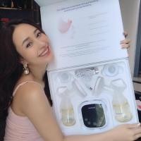 ราคา Pump Nom Happy Sales Kakaleer <<เครื่องปั๊มนม 2 มอเตอร์ ที่มีขนาดเล็ก เสียงเบา พกพาง่าย มีสูงถึง 18 ระดับ KKL(กล่อง)-ป.1ปี (12299823)