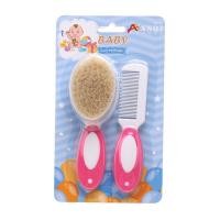 ราคา Pump Nom Happy ชุดแปรงและหวี ขนแปรงนิ่มทำมาจากขนแพะ Anoi Baby ใช้ได้กับเด็กแรกเกิด 0+ ขึ้นไป หวี J ชมพูเข้ม (12300865)