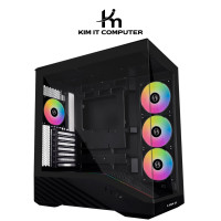 ราคา LIAN LI Vector V100 RGB Black With 4 x ARGB Fans ATX Mid-Tower Case (12768831)