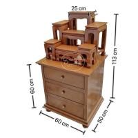 ราคา 8KARAT design โต๊ะหมู่บูชาโมเดิร์น (1.1.4) ลึก50ซม. ยาว60ซม. สูง113ซม สีน้ำตาล (10453694)