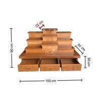 ราคา 8KARAT โต๊ะหมู่บูชาโมเดิร์น วางพระ ลึก80ซม. ยาว150ซม. สูง90ซม (10453748)