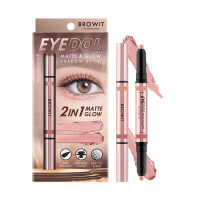 ราคา BROWIT - Eyedol Matte & Glow Shadow Stick 0.5g, 0.5g 02 - Marble Pink (B0076875)