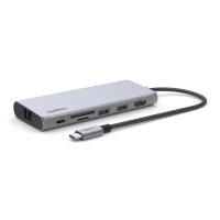 ราคา ฮับมัลติมีเดีย USB-C Multimedia 4k Hub 7 in 1 Pass 100W (10810971128126)