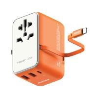 ราคา หัวชาร์จ Momax 1-World+ 3-Port มีสาย USB-C ในตัว กำลังไฟ 25W (15039387697523)