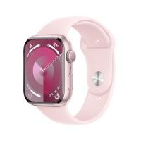 ราคา Apple Watch Series 9 GPS 45mm Pink Aluminum Case with Light Pink Sport (10673411522878)
