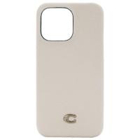 ราคา เคส iPhone 14 Pro Max Coach Slim Wrap สี Ivory C Plaque (14878697324915)