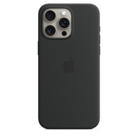ราคา iPhone 15 Pro Max Silicone Case with MagSafe - Black (10673689493822)