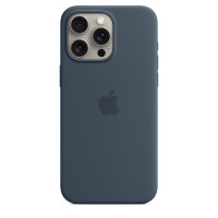 ราคา iPhone 15 Pro Max Silicone Case with MagSafe - Storm Blue (10673690313022)