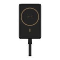 ราคา แบตเตอรี่สำรองพกพา Vivid Magnetic Power + Short Cable - Black (15164309897587)