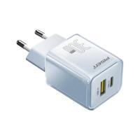 ราคา หัวชาร์จ Pisen Quick GaN USB-C + USB-A 30 วัตต์ สี Blue (15219819577715)