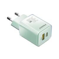 ราคา หัวชาร์จ Pisen Quick GaN USB-C + USB-A 30 วัตต์ สี Green (15219819905395)