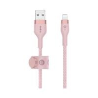 ราคา Belkin BoostCharge Pro Flex Lightning 1M ชาร์จเร็ว PD ทนพิเศษ - Pink (15319658168691)